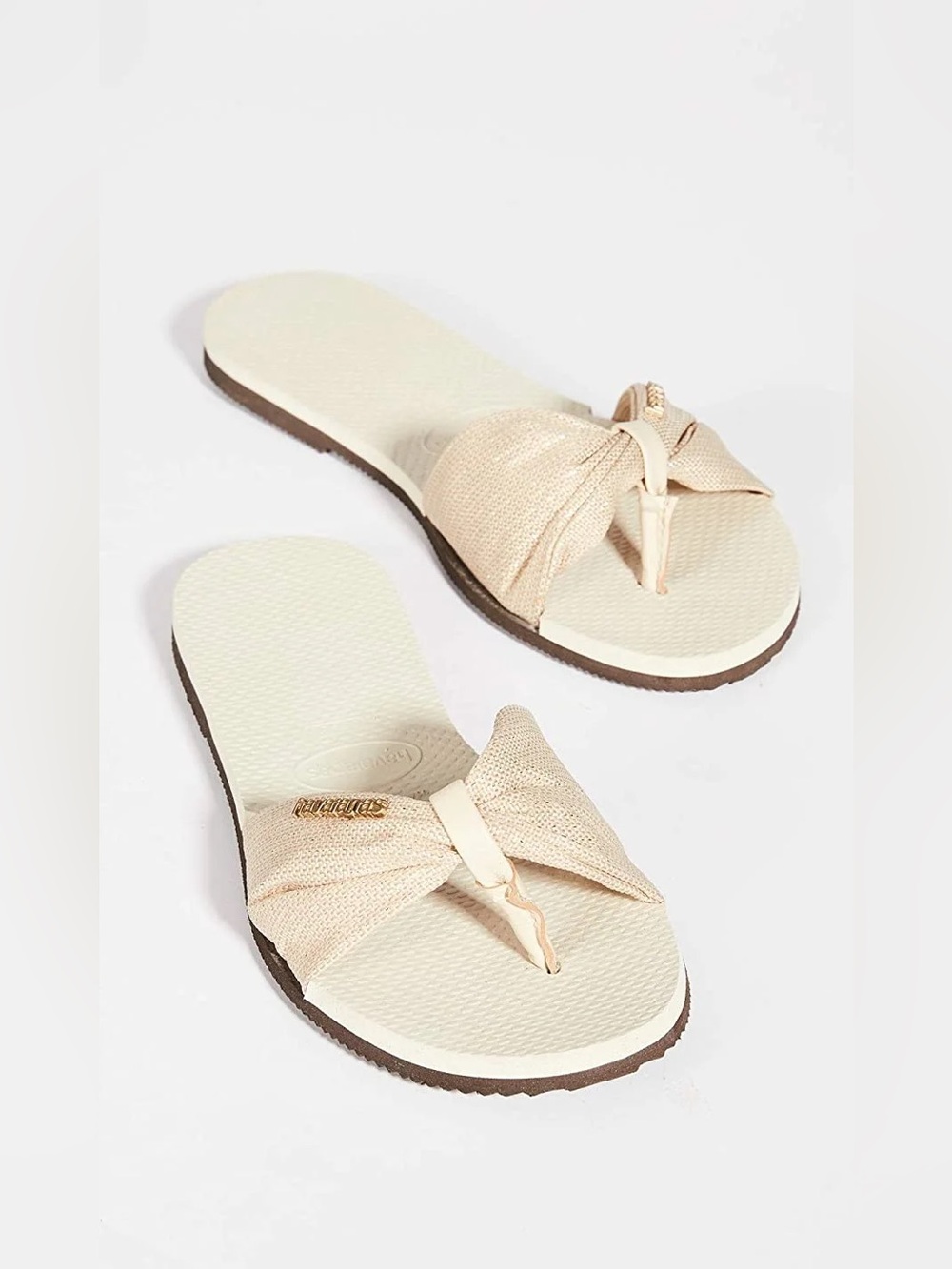 Havaianas - You St. Tropez Metallic Shine Sandals - Flipflops - Size 7/8 - Picture 6 of 7
